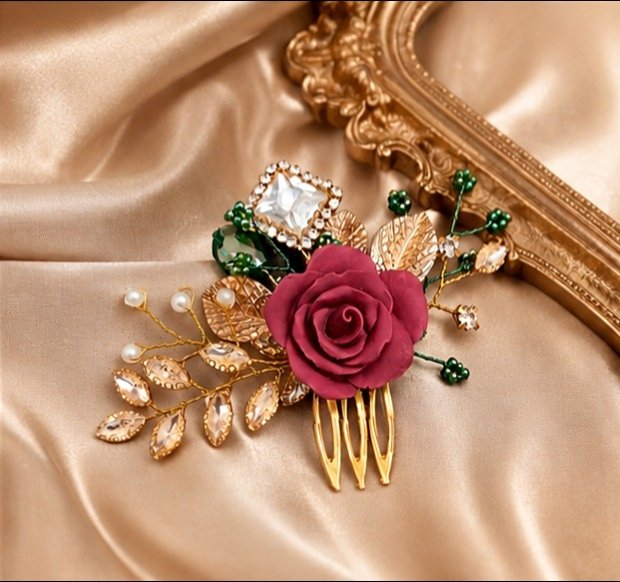 Imperial rose pin