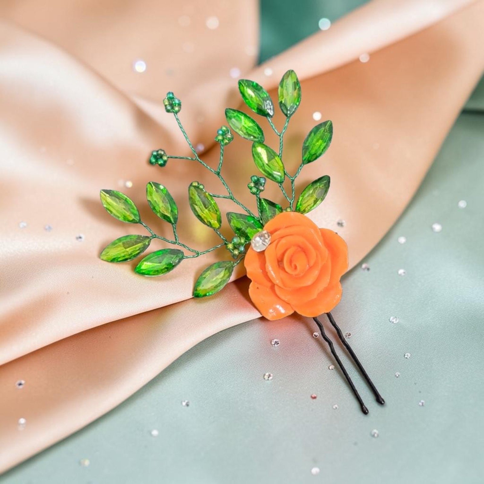 Orange rose accessory