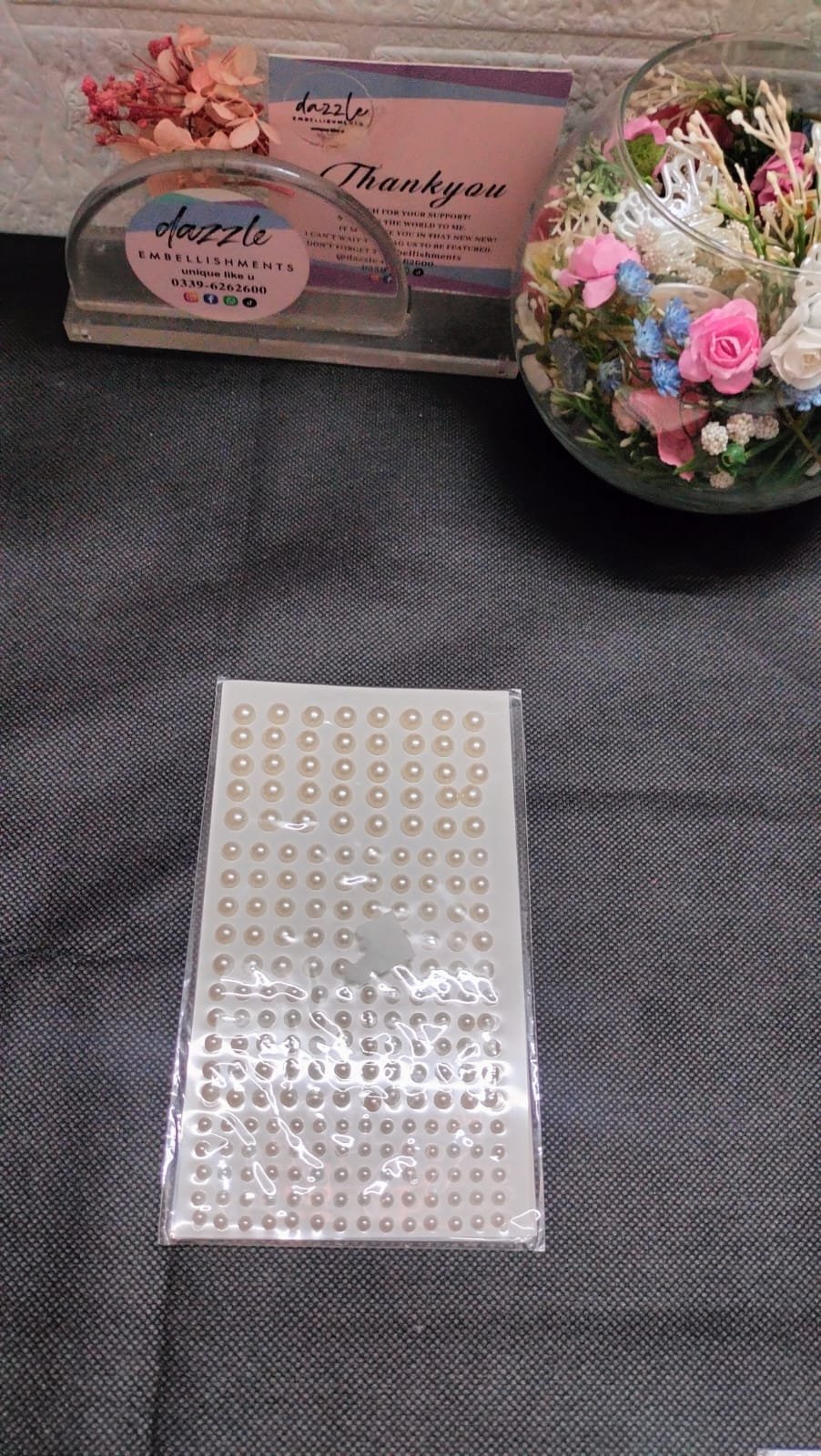 Pearl white stickers