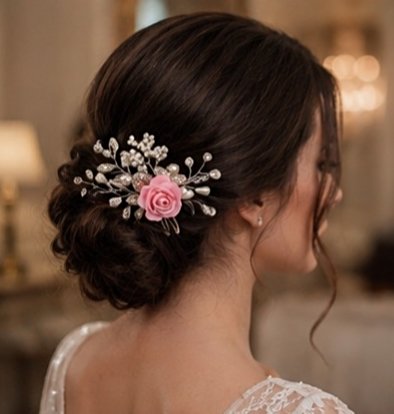 Pink rose pin
