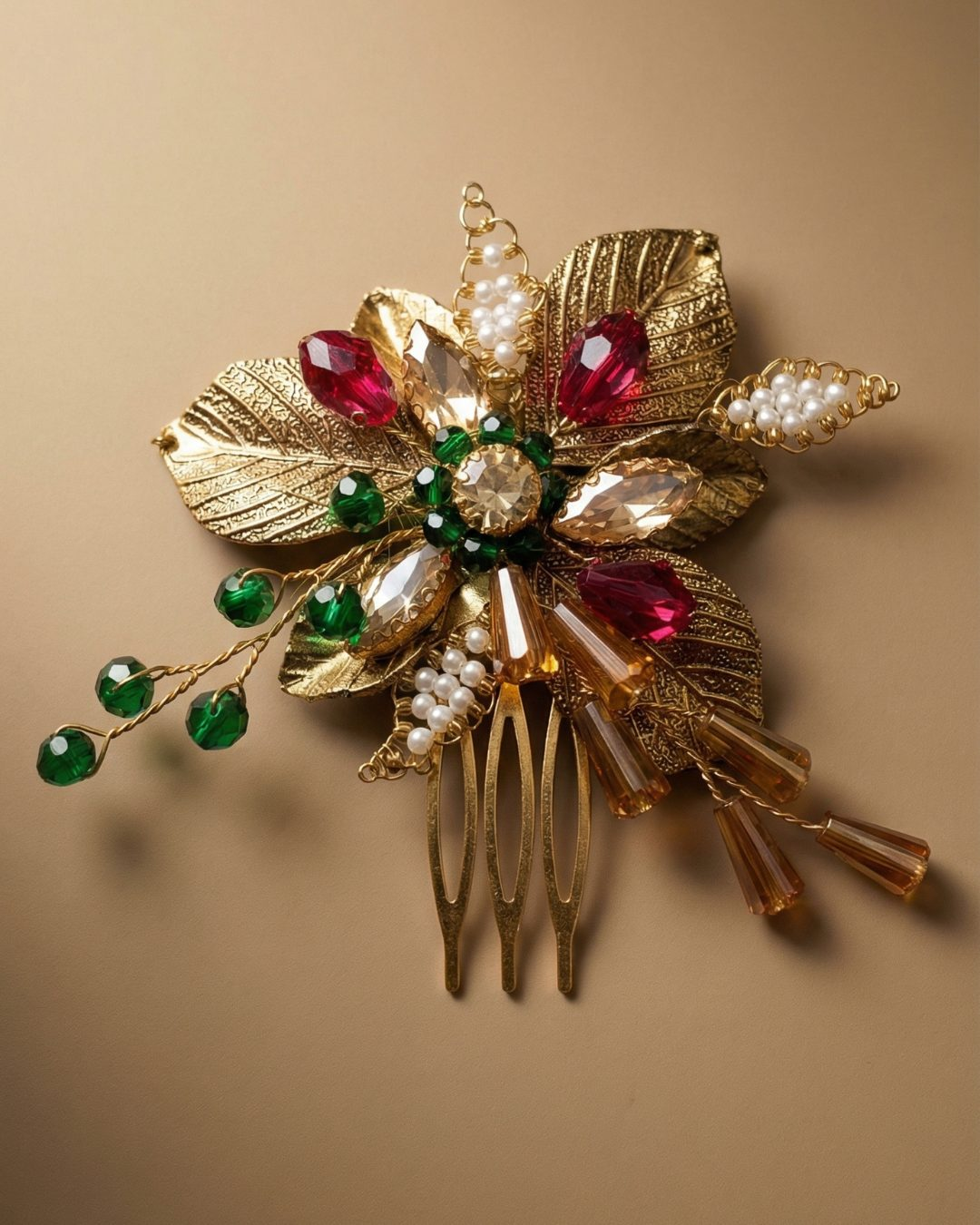 Regal Bloom Hair Comb